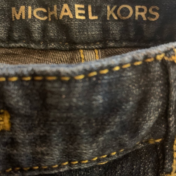 NWOT⭐️LIMITED EDITION AUTHENTIC Y2K MICHEAL KORS STUDDED DARKWASH FLARE JEANS 4P - Picture 8 of 9